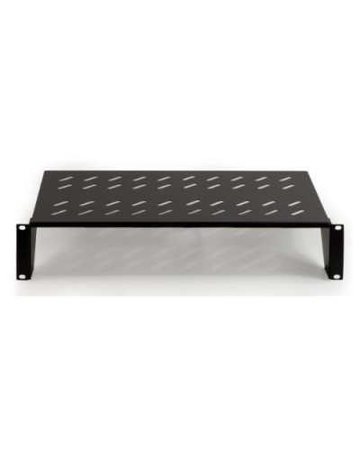 19" 2U Server Rack Shelf 250mm Deep Universal Black - LKRIP250N2U