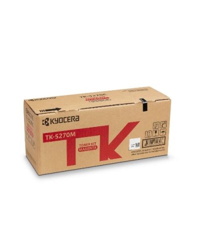 KYOCERA TK-5270M Magenta Toner - 6,000 Pages - M6230cidn M6630cidn P6230cdn