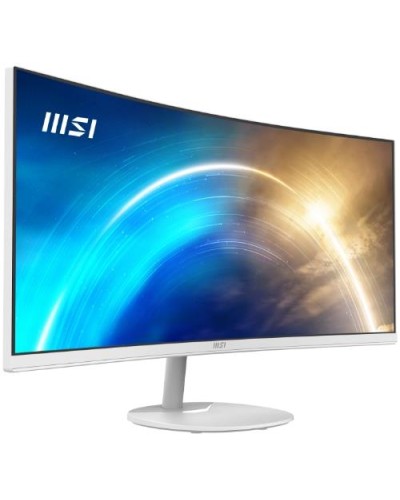 MSI LED 34" Curved Monitor PRO MP341CQW 21:9 3440x1440 100Hz 5ms 300cd/M 3000:1 2X2W Speakers 2HDMI DP White