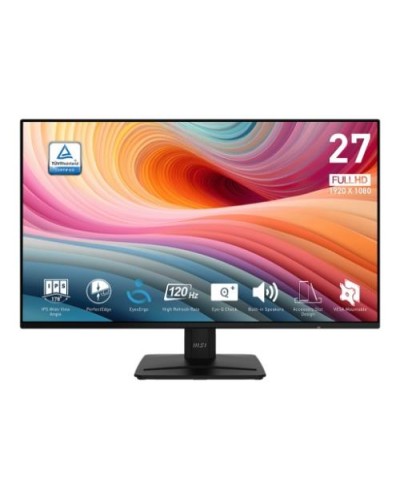 MSI PRO MP271A E2 27" LED Monitor - IPS, 1080p, 120Hz, 1ms, 300cd/m², 1500:1, VGA, HDMI, DP, 2x2W Speakers