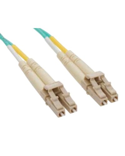OM3 Multimode Fiber Optic Breakout Cable, 2-Fiber, LC Duplex/SC Duplex, 5m, LSZH, IEC60332-1