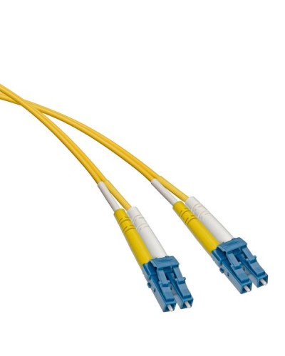 Fiber Patch Cord OS2 Singlemode Yellow 1.6 mm DUP-ZIP, LC/UPC-LC/UPC, 20.0 Meters