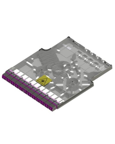 HI-DEX Splice LC SM Loaded w/ 24 Fiber Pigtail Cassette