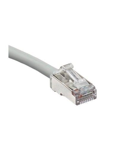 Cat 6A 2.0m Stranded 4 Pair RJ45 Blade PatchCord Grey LSHF/LSZH IEC 332.1 Sheathed Cablewith Clear Boots
