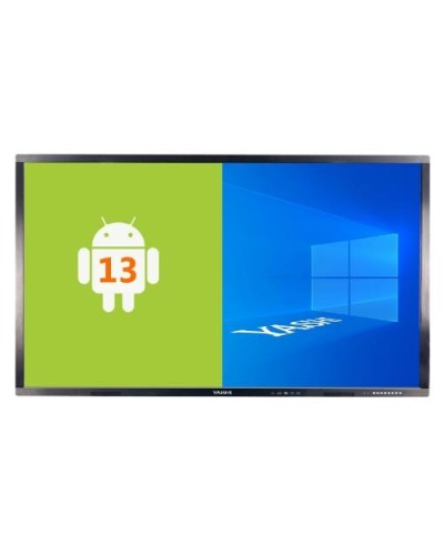 YASHI 75" LY7513 Interactive Touch Monitor LCD 4K Type-C 4GB RAM 32GB Storage Android 13, Wall Mount Included