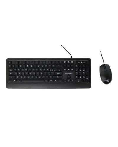 Yashi Professional Multimedia Keyboard and Mouse USB Kit - Black - ITA - MY539
