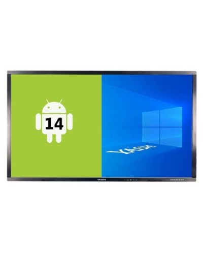 YASHI 75" LY7519 Interactive Touch Monitor LCD 4K Type-C 4GB RAM 32GB Storage Android 14 with Wall Mount