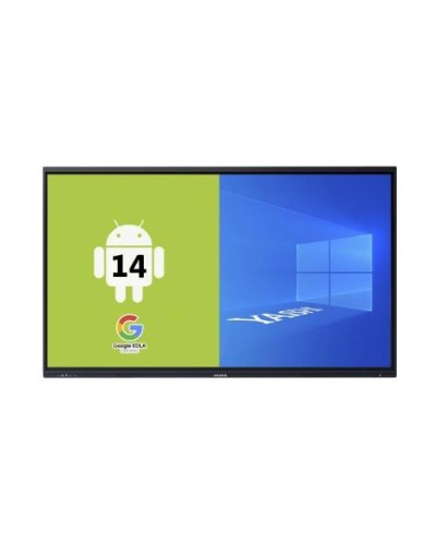 YASHI 75" 4K LCD AI Touch Supertouch Monitor LY7522, Type-C, 8GB RAM, 128GB Storage, Android 14 EDLA, Wall Mount Included