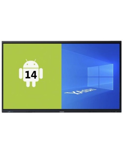 YASHI 65" 4K AI Touch Supertouch Monitor LY6522, LCD, Type-C, 8GB RAM, 128GB Storage, Android 14 EDLA, Wall Mount Included