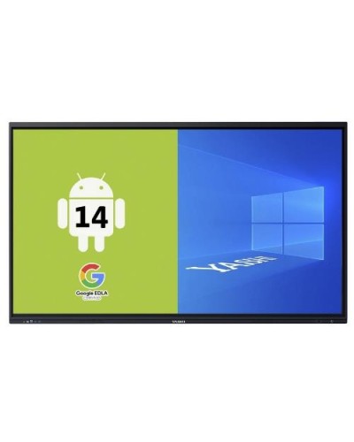 YASHI 75" LY7523 4K LCD AI Touch Supertouch Monitor, Type-C, 8GB RAM, 128GB Storage, 48MP Camera, Android 14 EDLA, Wall Mount In