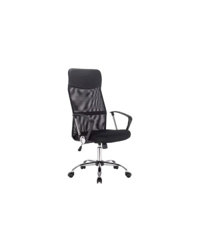 YASHI CHAIR Swivel Padded Seat Gas Lift Mesh Back Chrome Base - CY101