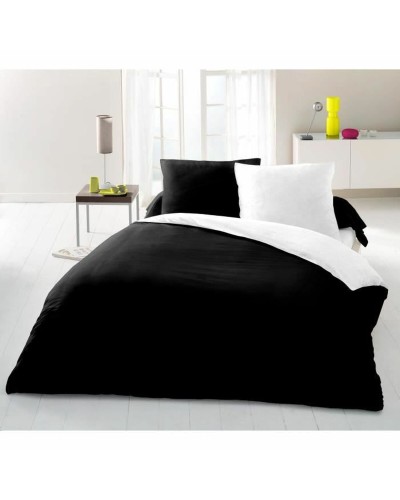 Parure de couette Lovely Home Noir Bicolore 240 x 260 cm