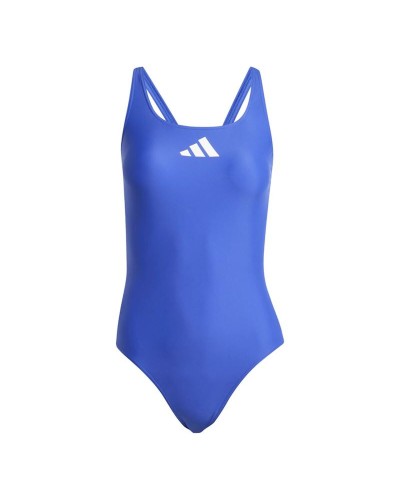 Naisten uimapuku Adidas 3 Bars Suit Sininen