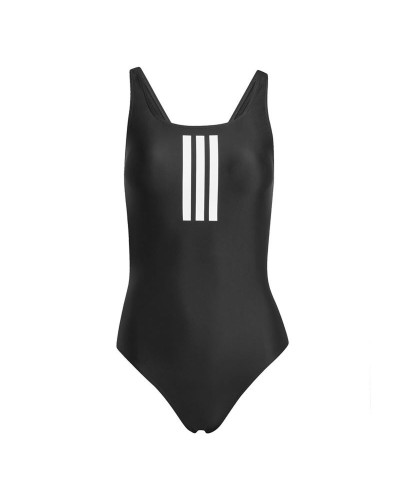 Women’s Bathing Costume Adidas 3 Bandas Mid Suit Black