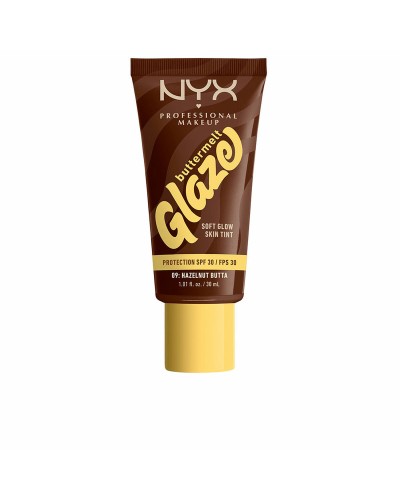Facial Sun Cream NYX BUTTERMELT GLAZE Nº 09-Hazelnut Butta Spf 30 30 ml