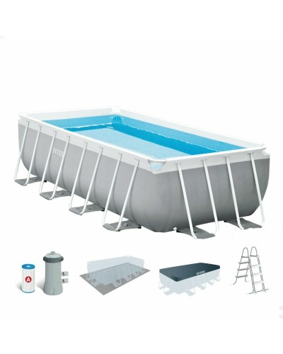 Removable pool Intex Prism Frame 488 x 244 x 107 cm 10.874 l Grey