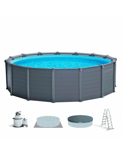 Piscine Circulaire avec Épurateur Intex 478 x 124 cm 16.500 l Ronde