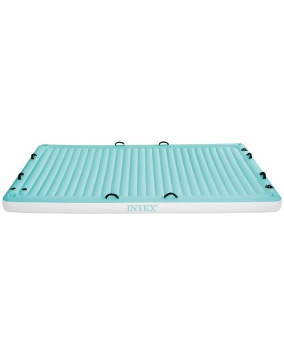 Opblaasbaar matras Intex Water Lounge 310 x 183 cm Wit Turkoois