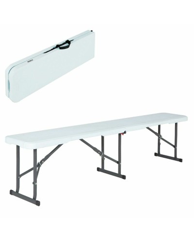 Banco Lifetime Plegable Blanco 183 x 29 x 42 cm