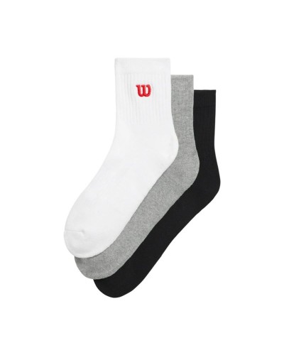 Pack de calcetines Wilson Quarter Top Sock 3 Piezas