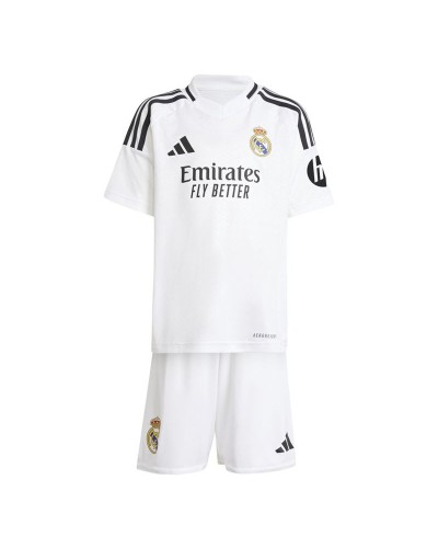 Set med fotbollsutrustning för barn Adidas Real Madrid 24/25 Home Vit