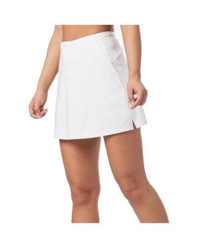 jupe de padel Wilson Team Flat Front Blanc