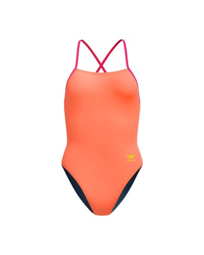 Maillot de bain femme Speedo FL Solid Tie Back Orange