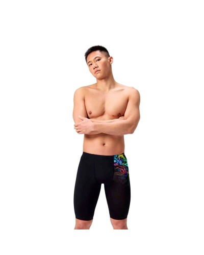 Miesten uimahousut Speedo ML Placement Printed Jammer Musta