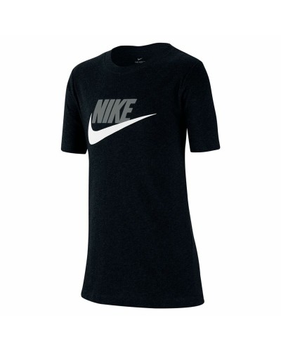 Child's Short Sleeve T-Shirt Nike Sportswear Black