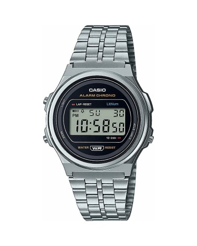 Orologio Unisex Casio  A171WE-1AEF Argentato (Ø 36 mm) (37,5 mm)