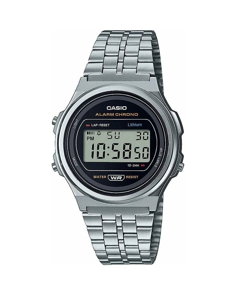 Orologio Unisex Casio A171WE-1AEF Argentato (Ø 36 mm) (37,5 mm)