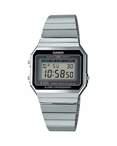 Reloj Unisex Casio VINTAGE Negro Plateado (Ø 36 mm) (Ø 35,5 mm) (Ø 35 mm)