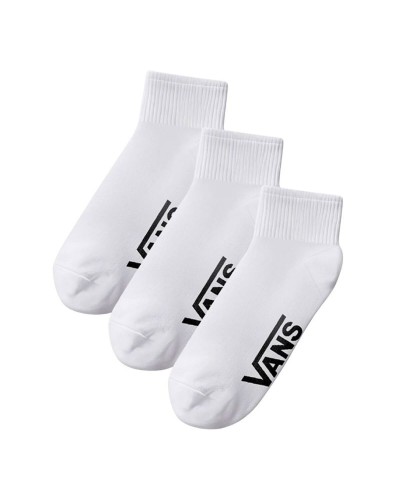 Chaussettes de Sport Vans Classic Quarter Crew Blanc 3 Pièces