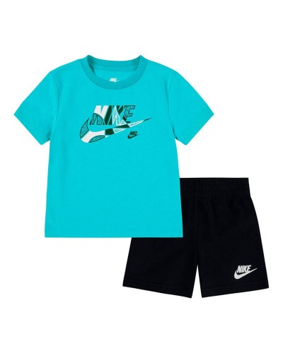 Completo Sportivo per Neonati Nike Nkb B Nsw Otl Ft Short Set Multicolore 2 Pezzi