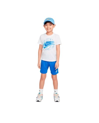 Conjunto Deportivo para Niños Nike Nkb B Nsw On The Move Jrsy Set Blanco 2 Piezas