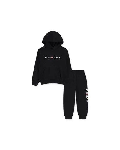 Conjunto Deportivo para Niños Jordan Mj Stretch Hbr Flc Set Negro 2 Piezas