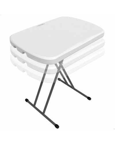 Folding Table Lifetime 66 x 71 x 46 cm White Steel HDPE