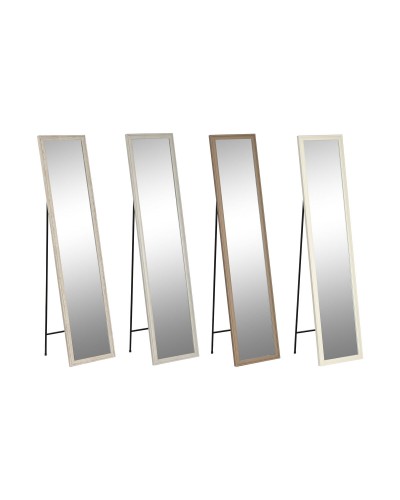 Free standing mirror Home ESPRIT White Brown Beige Grey 36 x 3 x 156 cm (4 Units)