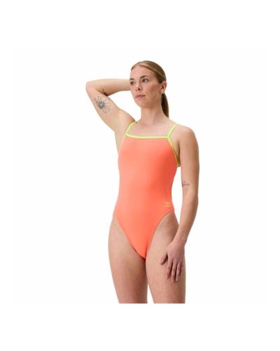 Baddräkt Dam Speedo FL Solid Tri Back Korall