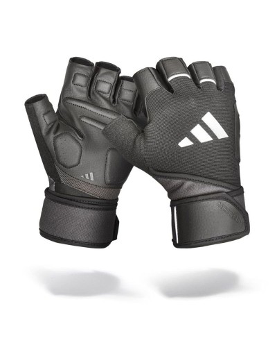 Guanti Adidas Wrist Wrap Training Bianco Nero