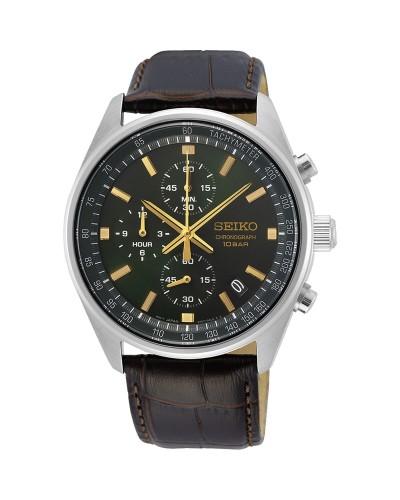 Orologio Uomo Seiko SSB385P1 Verde