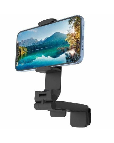 Multi-position Mobile Phone Holder with Clamp Muvit MCCHL0009 Black Plastic
