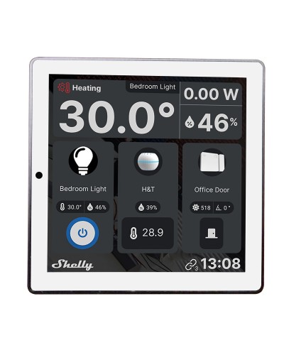 Pannello di controllo Shelly WALL DISPLAY(WH)+BLUE HT(IVO)