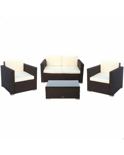 Garden furniture Aktive Black Cream 128 x 72 cm