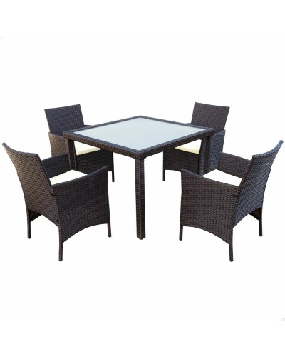 Tisch-Set mit 4 Stühlen Aktive 100 x 100 x 75 cm