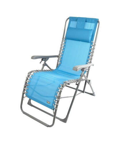 Tumbona Aktive Azul textileno 160 x 52 x 76 cm