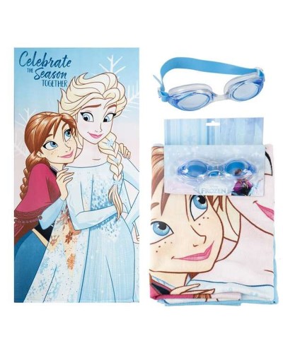 Serviette de plage Frozen Bleu
