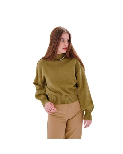 Dames-T-Shirt met Korte Mouwen 24COLOURS Olijf