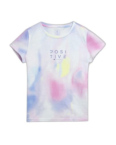 Barn T-shirt med kortärm 4F Vit