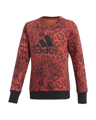Sweatshirt ohne Kapuze für Mädchen Adidas Lachsfarben